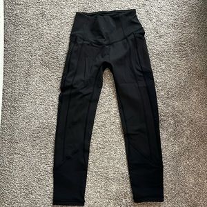 Size 4 lululemon leggings. Black.